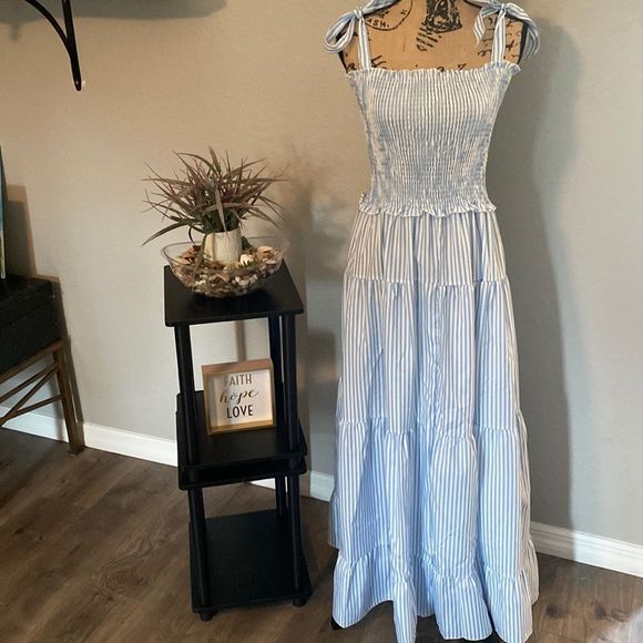 Dresses & Skirts - Striped Ruffle Tiered Dress